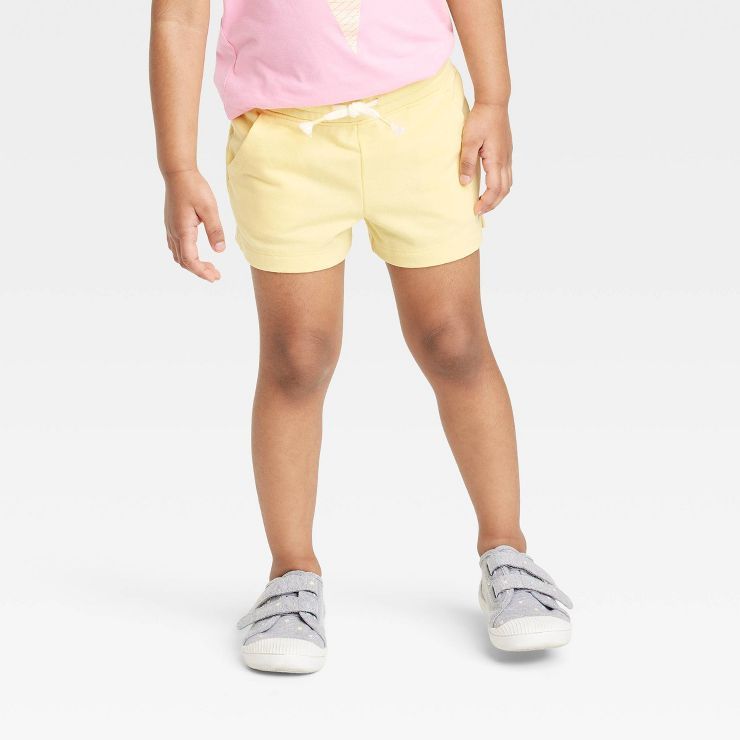 Toddler Girls' Knit Shorts - Cat & Jack™ Yellow | Target