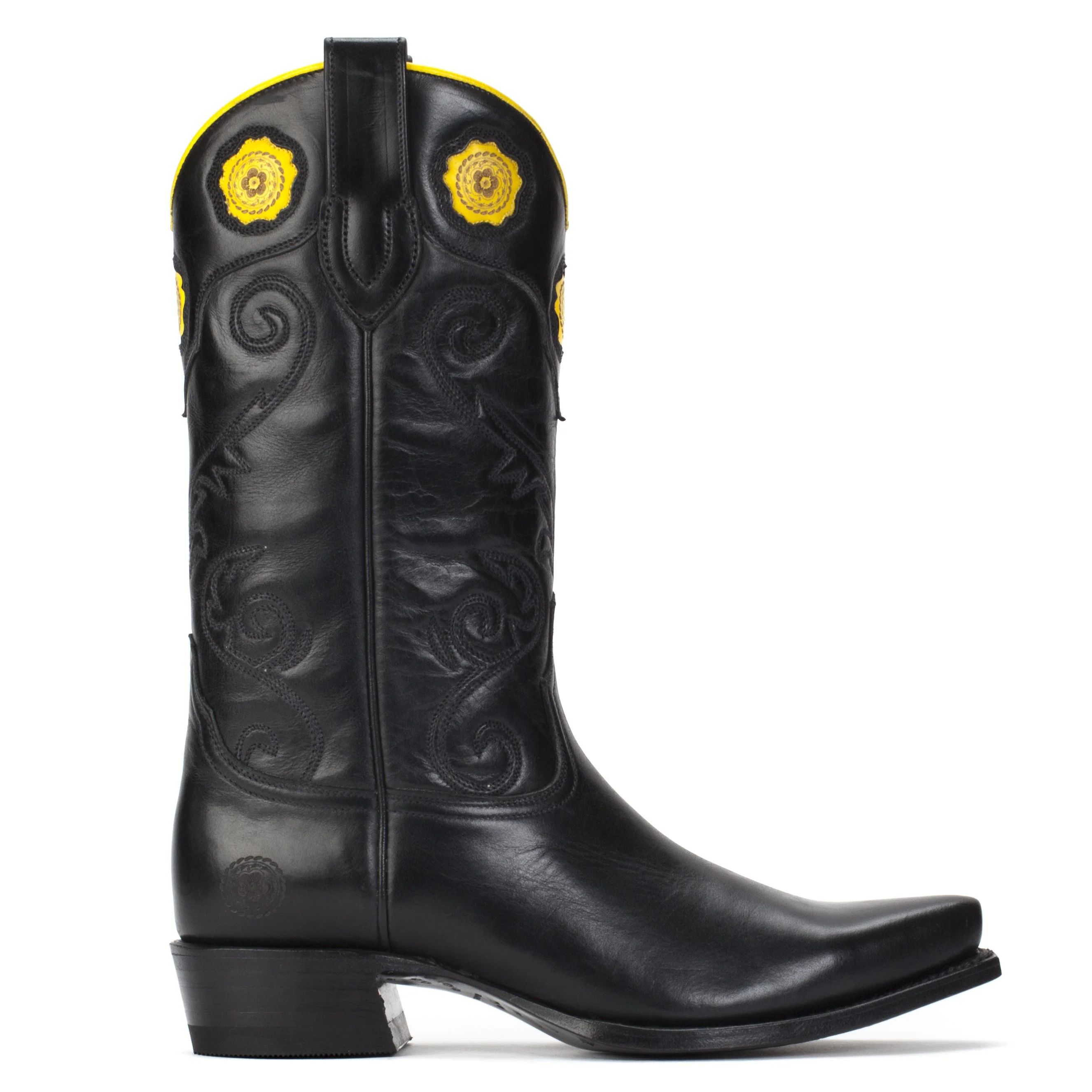 Womens Rosette Black - Handmade Cowgirl Boots - Ranch Road Boots™ | Ranch Road Boots