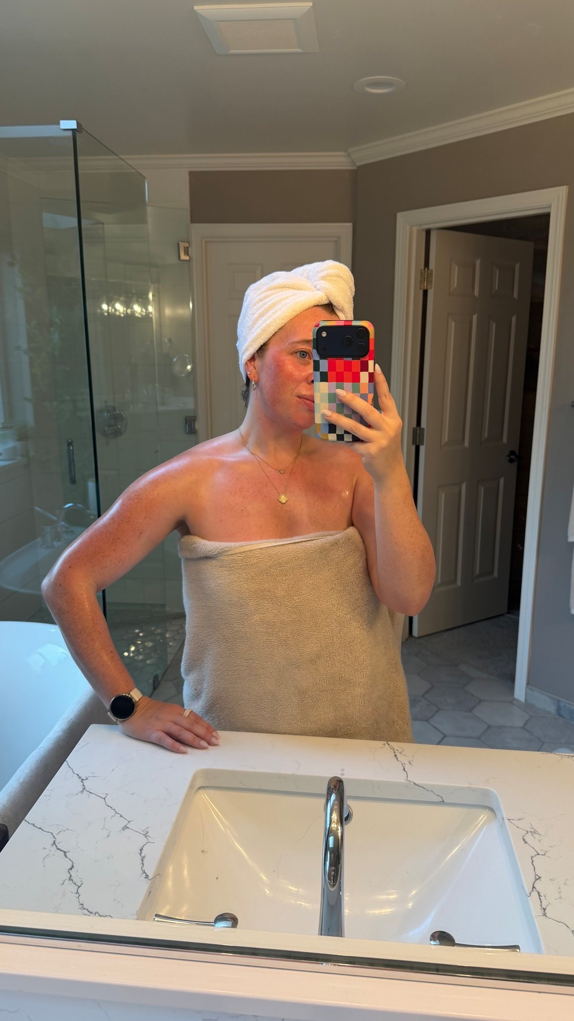 My post shower Glow Routine 🧖‍♀️✨🪞

Body Oil - Serum - Lotion | lock it in while the skin is still damp…thats the secret 💦🧴

#LTKselfcare #LTKBeauty #LTKmorningroutine