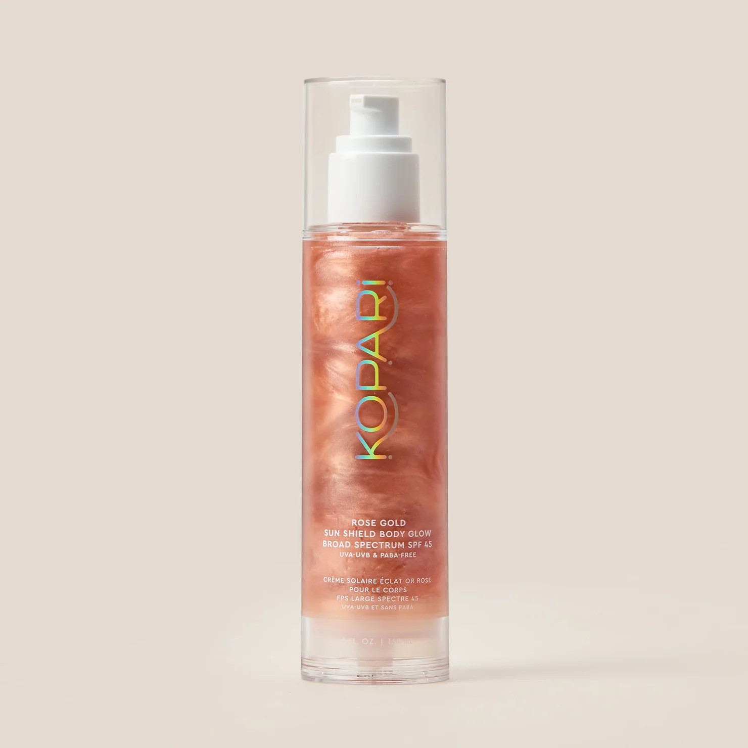 Rose Gold Sun Shield Body Glow Sunscreen SPF 30 | Kopari Beauty