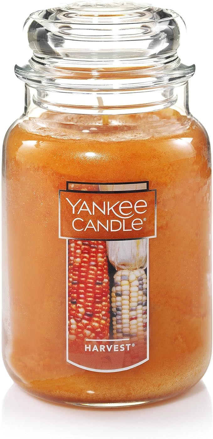 Yankee Candle Harvest Scented, Classic 22oz Large Jar Single Wick Candle, Over 110 Hours of Burn ... | Amazon (US)