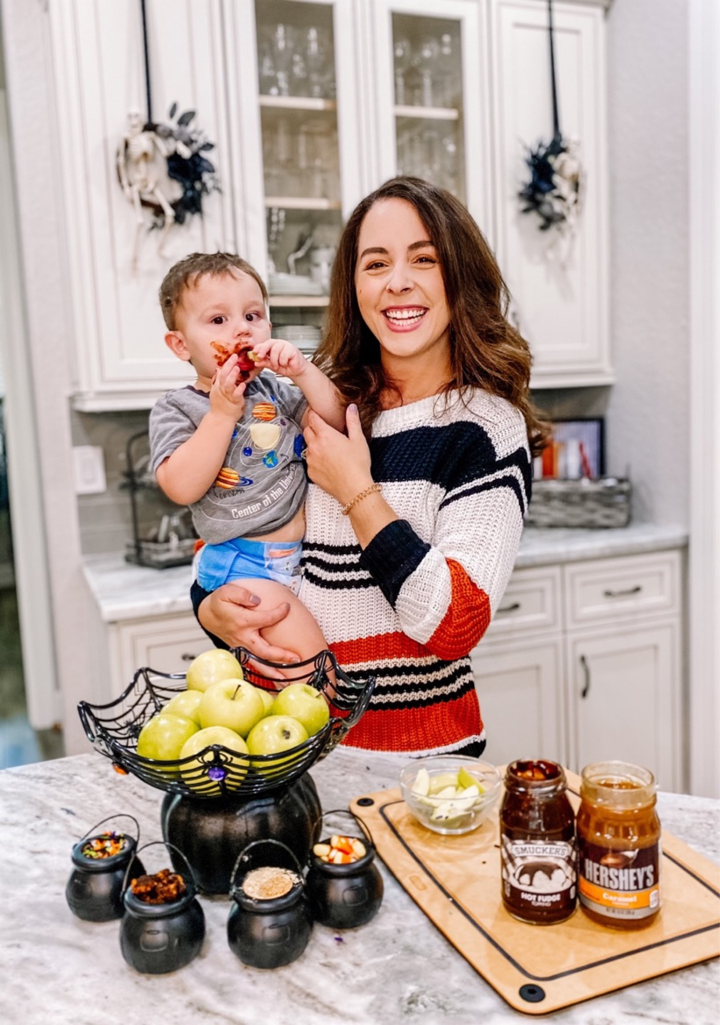 Striped sweater. Amazon sweater. Mini cauldrons. 

#LTKHalloween #LTKunder50 #LTKSeasonal
