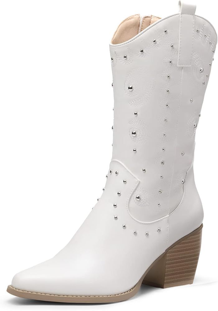 White cowgirl Boots  | Amazon (US)