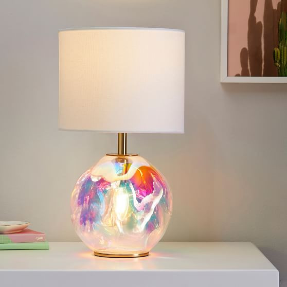 Iridescent Globe Table Lamp | Pottery Barn Teen