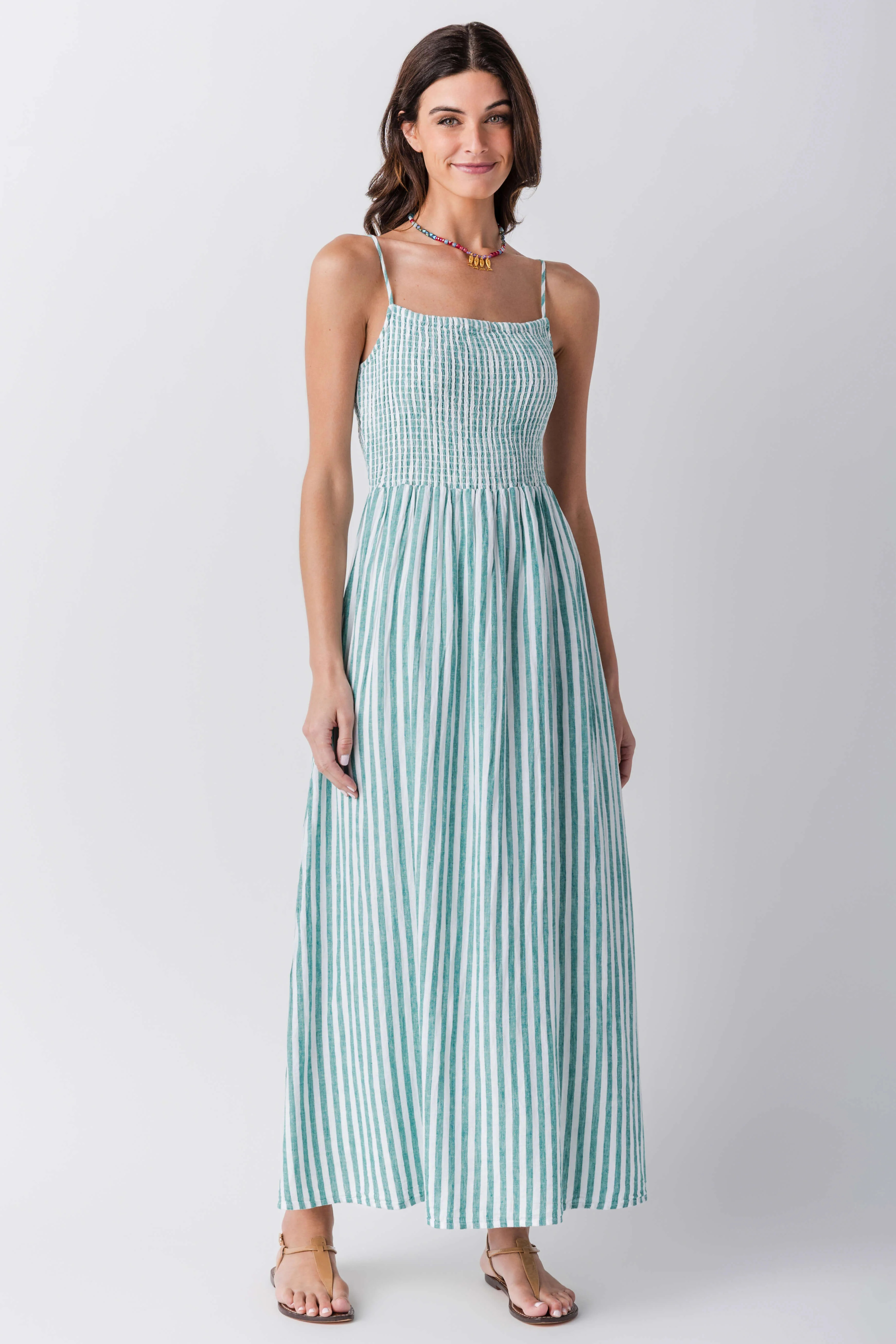 Z Supply Bayside Striped Midi Dress | Social Threads