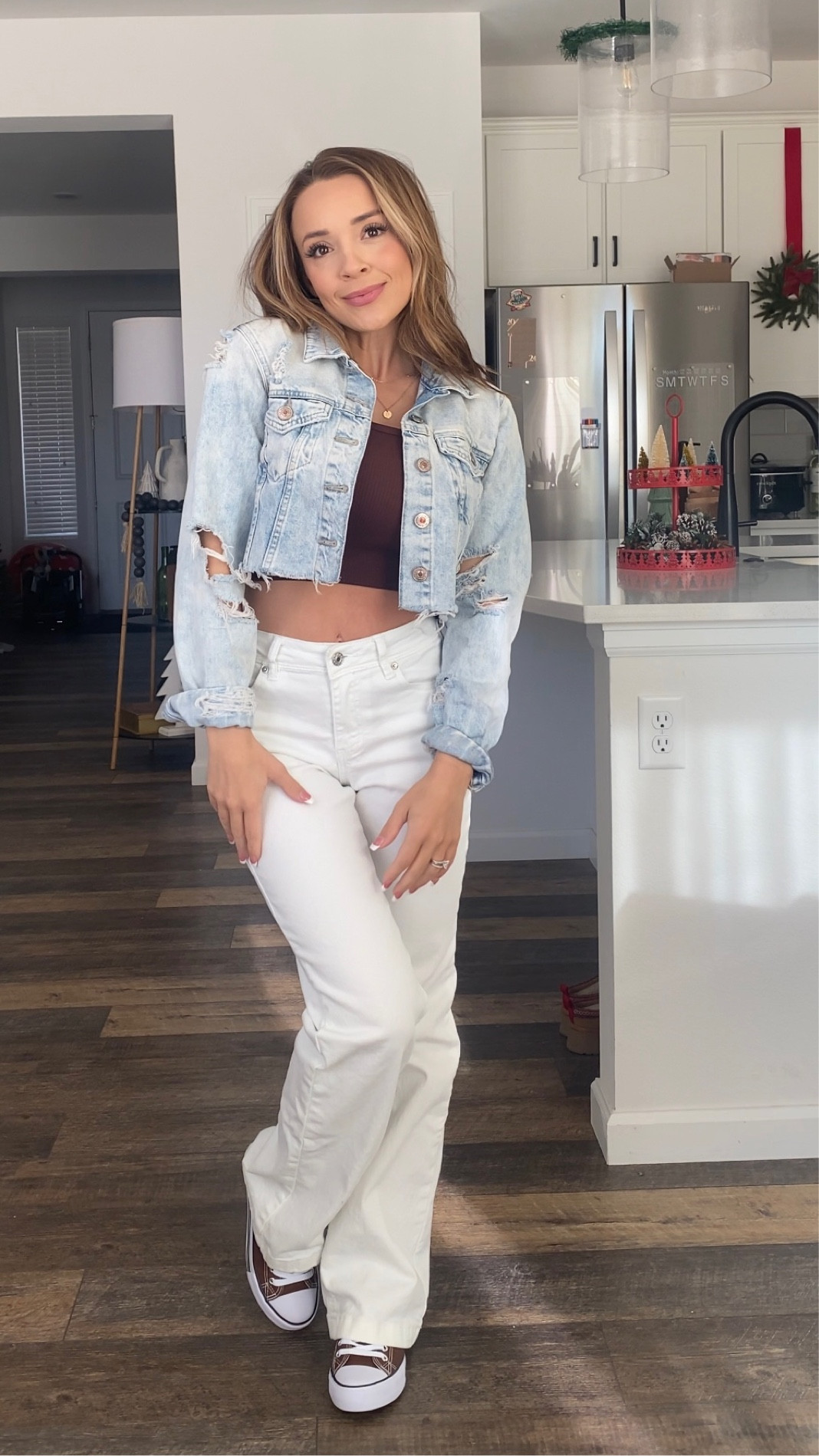White Jeans Outfit - White Jeans - Jean Jacket - Converse - Fall Outfit - Casual Outfit - Casual Fall Fit

#LTKstyletip #LTKfindsunder50 #LTKsalealert