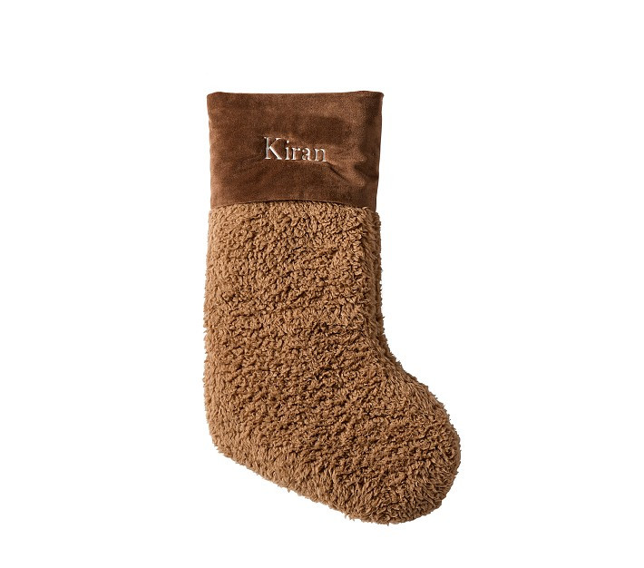 Sherpa Cozy Critter Christmas Stocking Collection | Pottery Barn Kids | Pottery Barn Kids