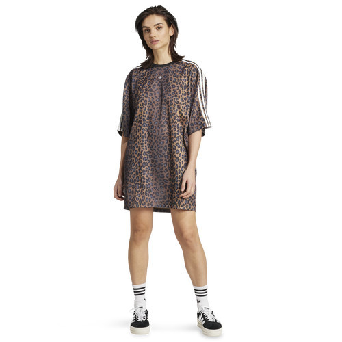 adidas Originals Womens adidas Originals Leopard T-Shirt Dress - Womens Multicolor Size XS | Foot Locker (US)