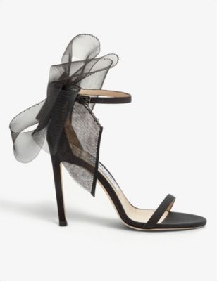 Aveline bow-embellished leather sandals | Selfridges