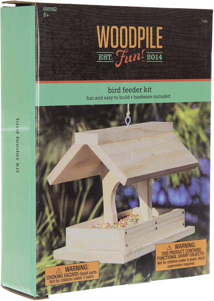 Woodpile Fun! Hobby Lobby DIY Paintable Buildable Wood Bird Feeder Activity Craft Kit for Kids an... | Amazon (US)