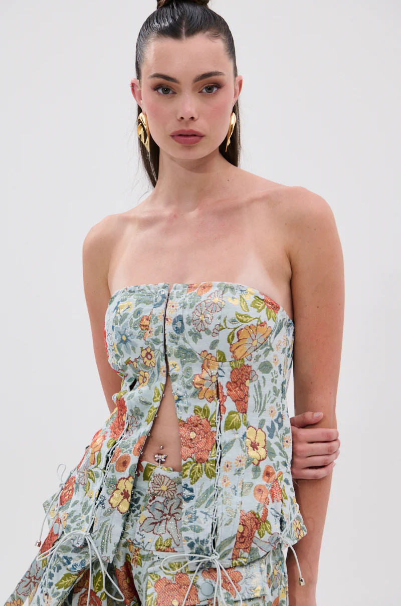 MARTHA FLORAL CORSET | AKIRA