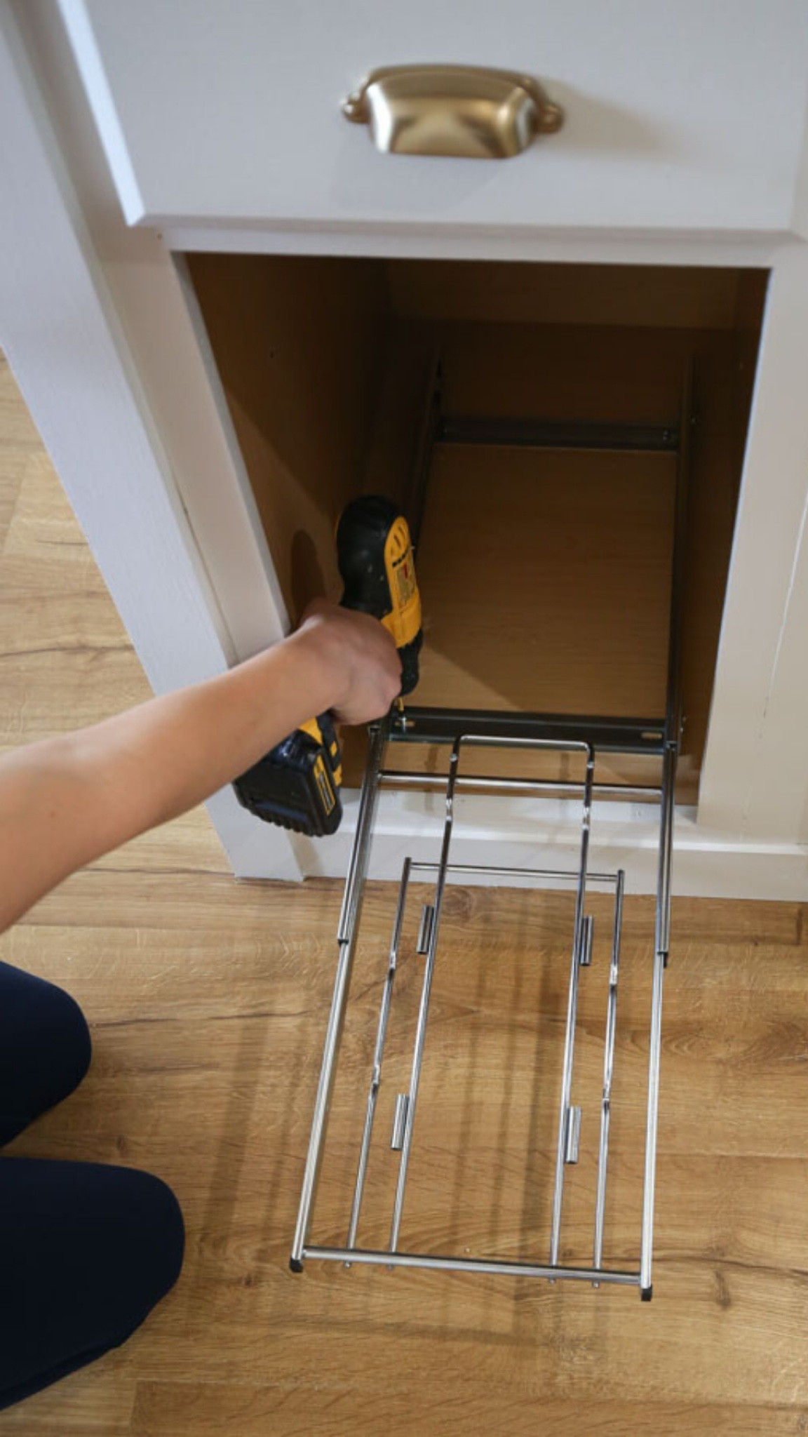 Pull out trash can cabinet from my kitchen renovation. Pull out trash can cabinets from @Wayfair #WayfairPartner #Ad #PaidLink 

#LTKHome