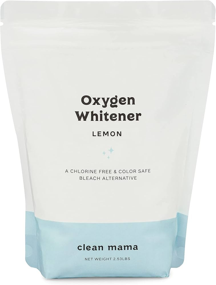 Clean Mama Natural Oxygen Whitener and Stain Remover - Color-Safe Natural Bleach Alternative - Pl... | Amazon (US)