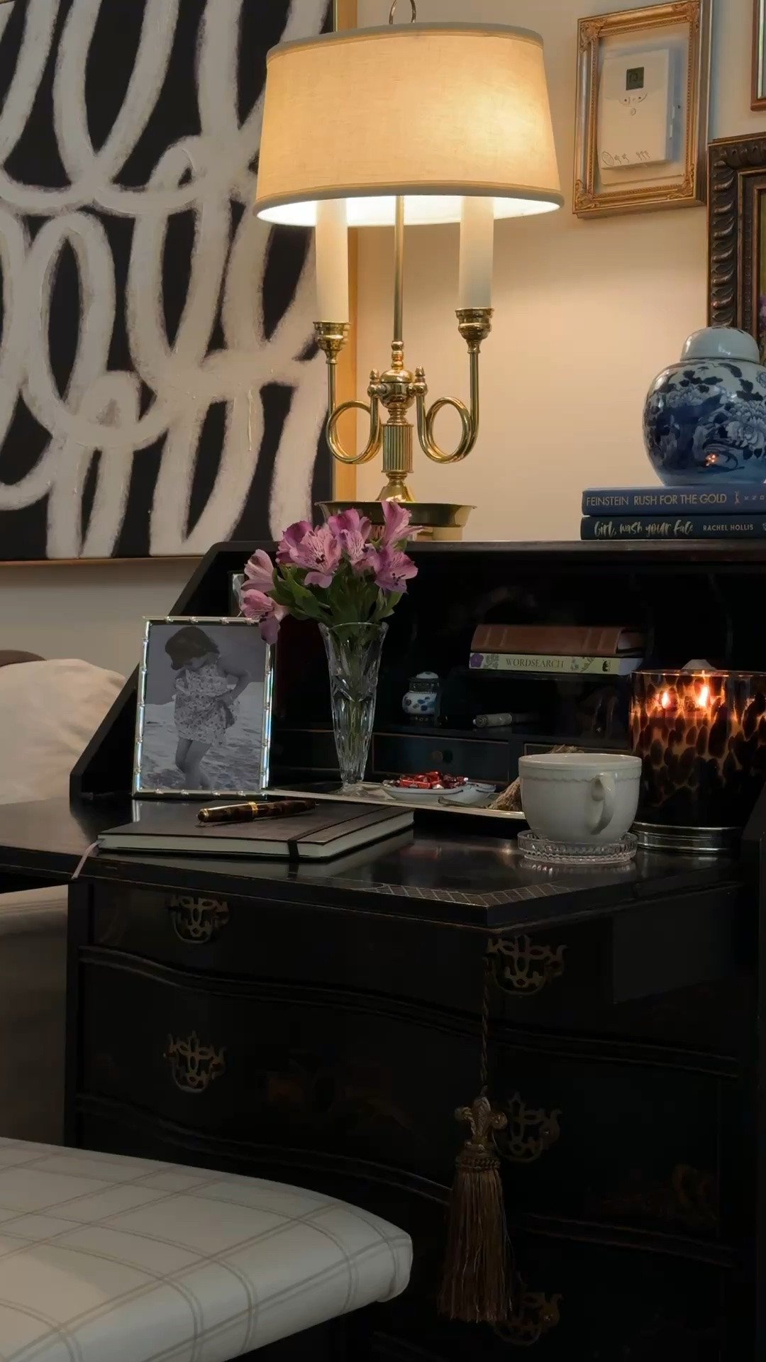 Classic secretary desk decor and home office accessories for creating a cozy, traditional writing space. Shop vintage-inspired desk accessories, lamps, books, and decorative pieces for a collected home office or reading nook.

#LTKHome