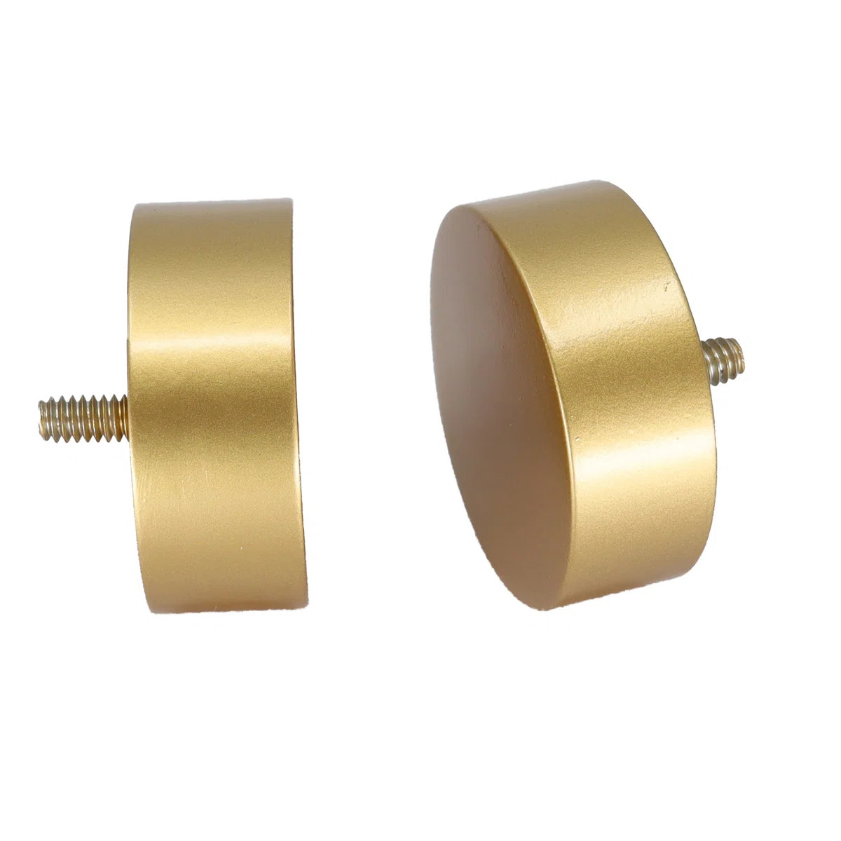 Meriville 1-Inch Diameter Double Window Treatment Curtain Rod, Vico End Cap Finial, Royal Gold wi... | Wayfair North America