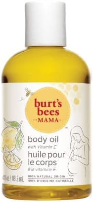Body Oil, Burt's Bees Mama Hydrating & Smoothing Skin Care with Vitamin E, 100% Natural, 4 Ounce | Amazon (US)
