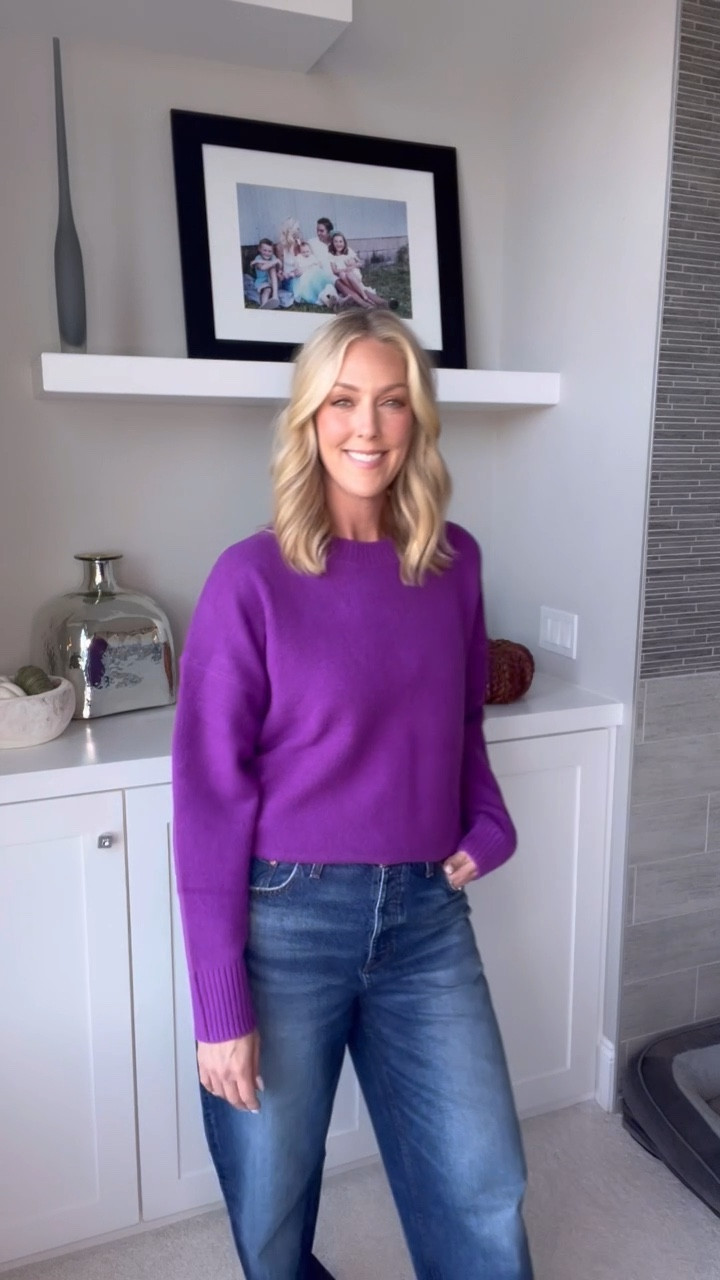 Sweater weather! Loving these comfy sweaters in bright colors! 
Purple is from Zara!

#LTKU #LTKSeasonal #LTKOver40