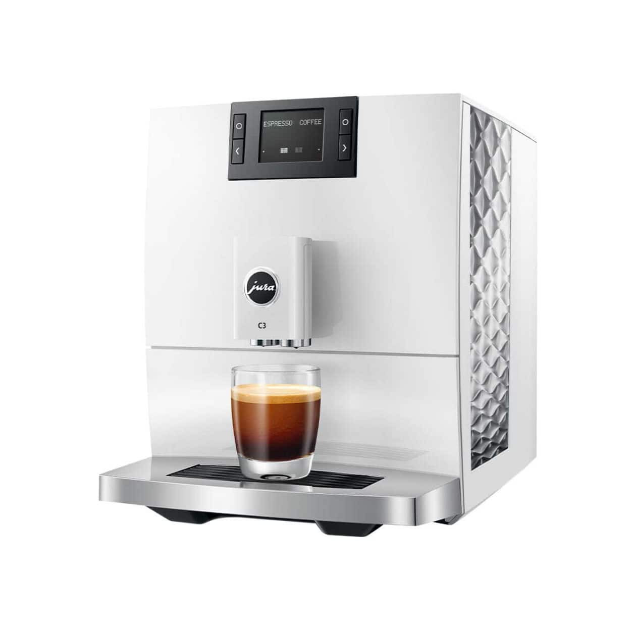 JURA - C3 Automatic Coffee and Espresso Machine with 4 Specialties (Piano - White | Best Buy U.S.