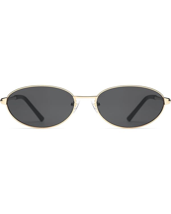 Retro Oval Sunglasses for Women Mens with Spring Hinge Sunnies AP3696 | Amazon (US)