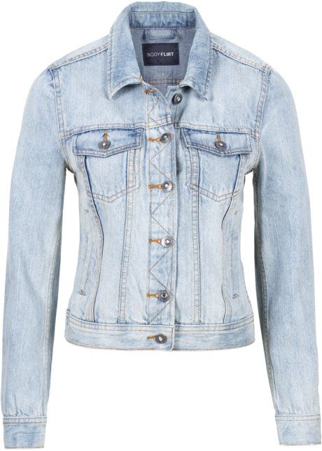 Stylische Jeansjacke mit Brust- und Eingrifftaschen. - blau | Bonprix DE