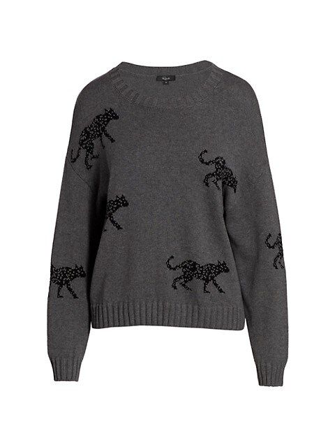 Perci Wild Cat Cotton-Blend Sweater | Saks Fifth Avenue