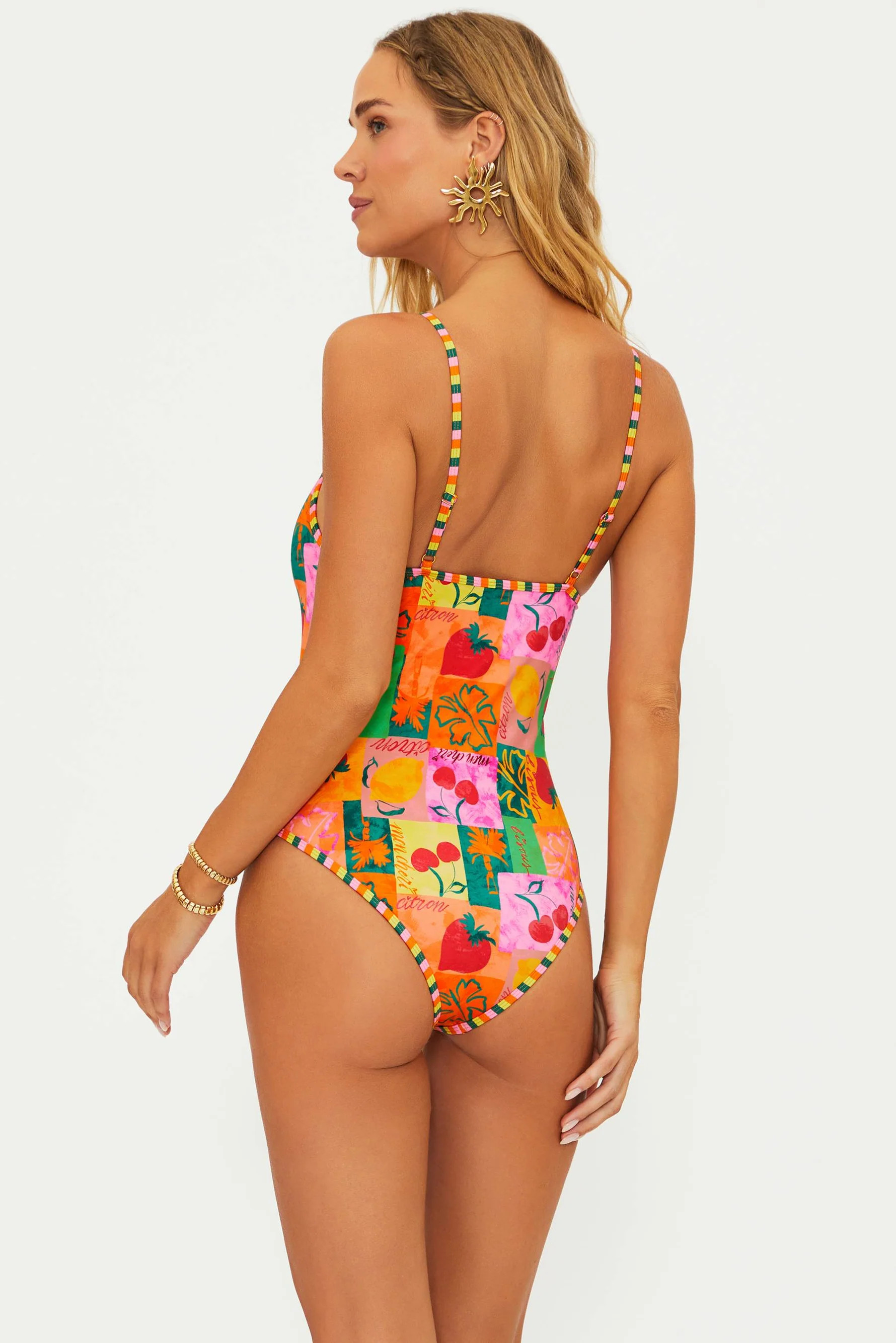 Priscilla One Piece Fruit Market | Floral Swimsuit | Beach Riot | Beach Riot