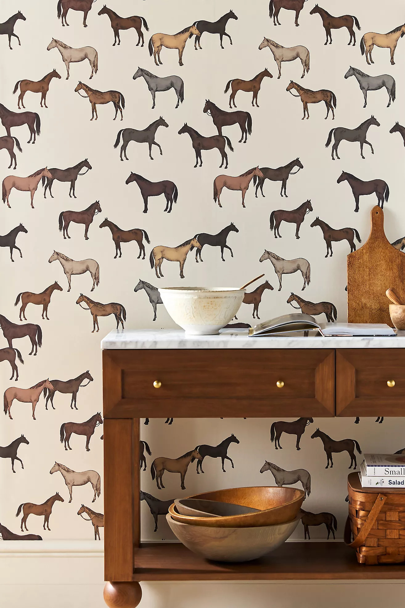 Moody Horses Animal Wallpaper | Anthropologie (US)