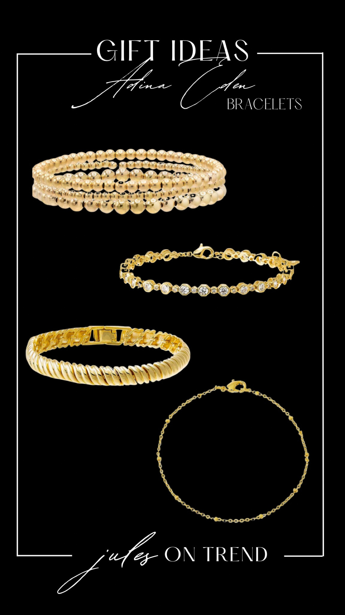 Big Sale at Adina Eden! 50% sitewide (no code needed).

So many great options that would make great gift ideas! Whether you’re treating yourself or others, so many great bracelets and bracelet stacks that are under $50. Linked some of my faves.

#LTKGiftGuide #LTKFindsUnder50 #LTKFindsUnder100