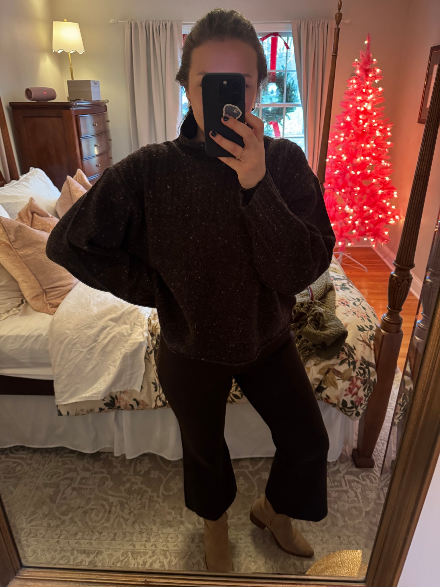 Brown monochromatic office look🐻🍂🤎