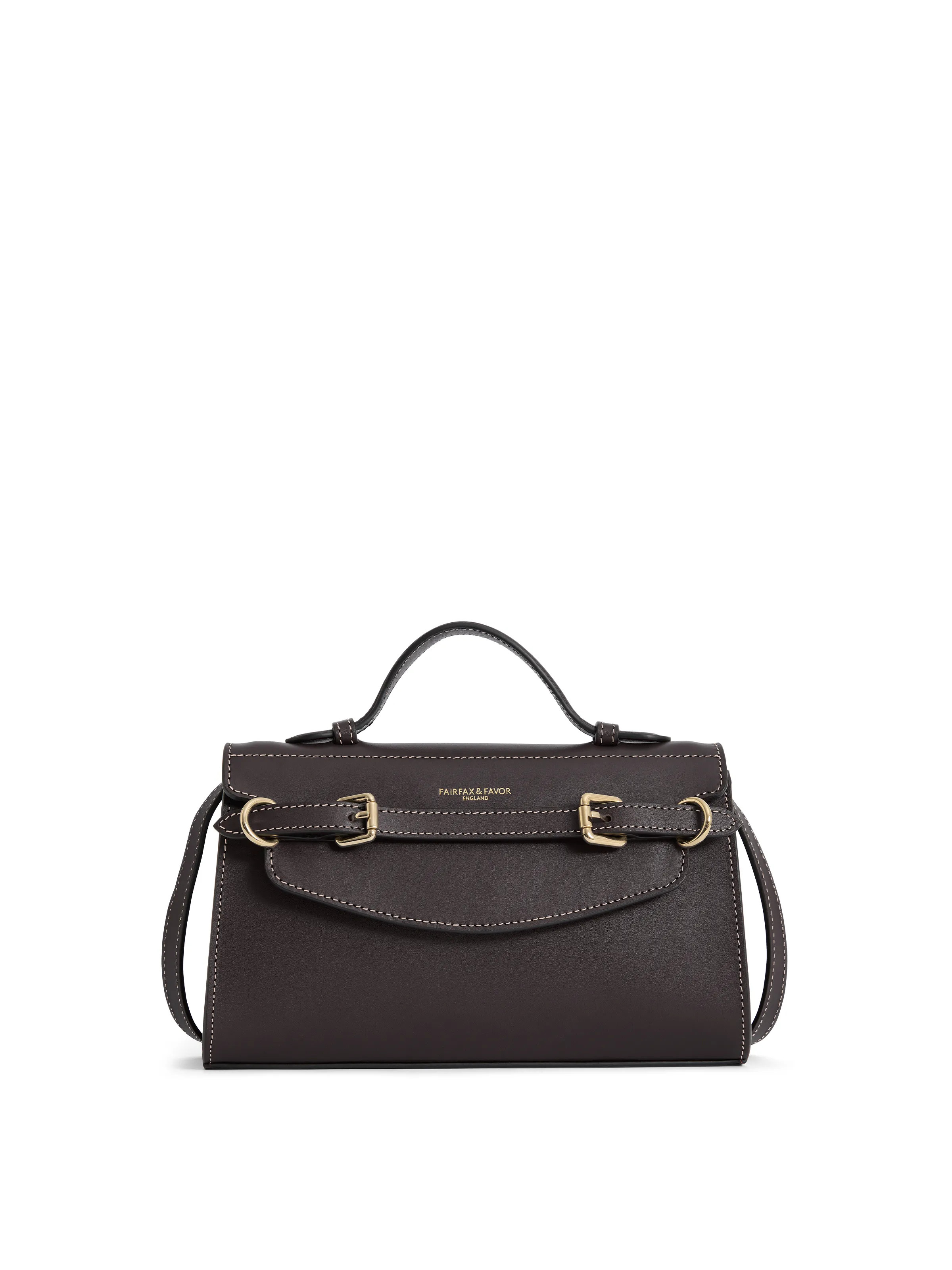 Town & Country Collection - Clutch Bag - Chocolate | Fairfax & Favor | Fairfax & Favor (UK)