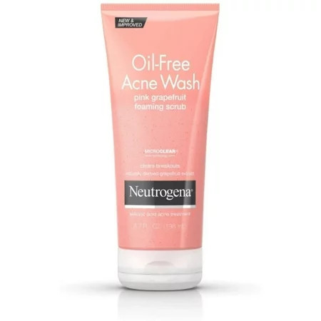 Neutrogena Oil-Free Acne Wash Pink Grapefruit Foaming Scrub 6.70 oz (Pack of 3) | Walmart (US)