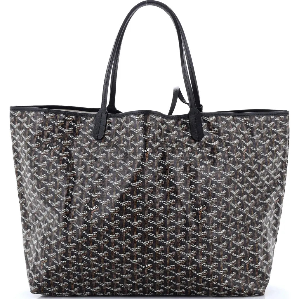 Pre-Owned Goyard Saint Louis Tote Coated Canvas GM in Black at Nordstrom, Size Large | Nordstrom
