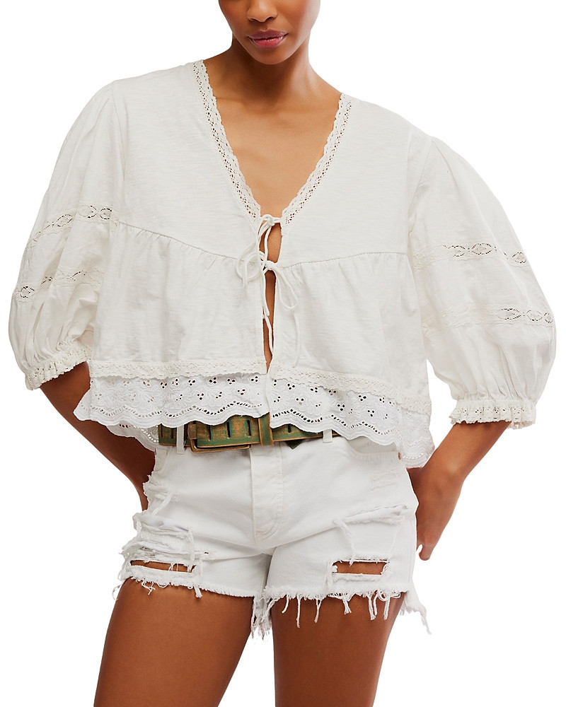 Free People Bowie Embroidered Reversible Top | Bloomingdale's (US)