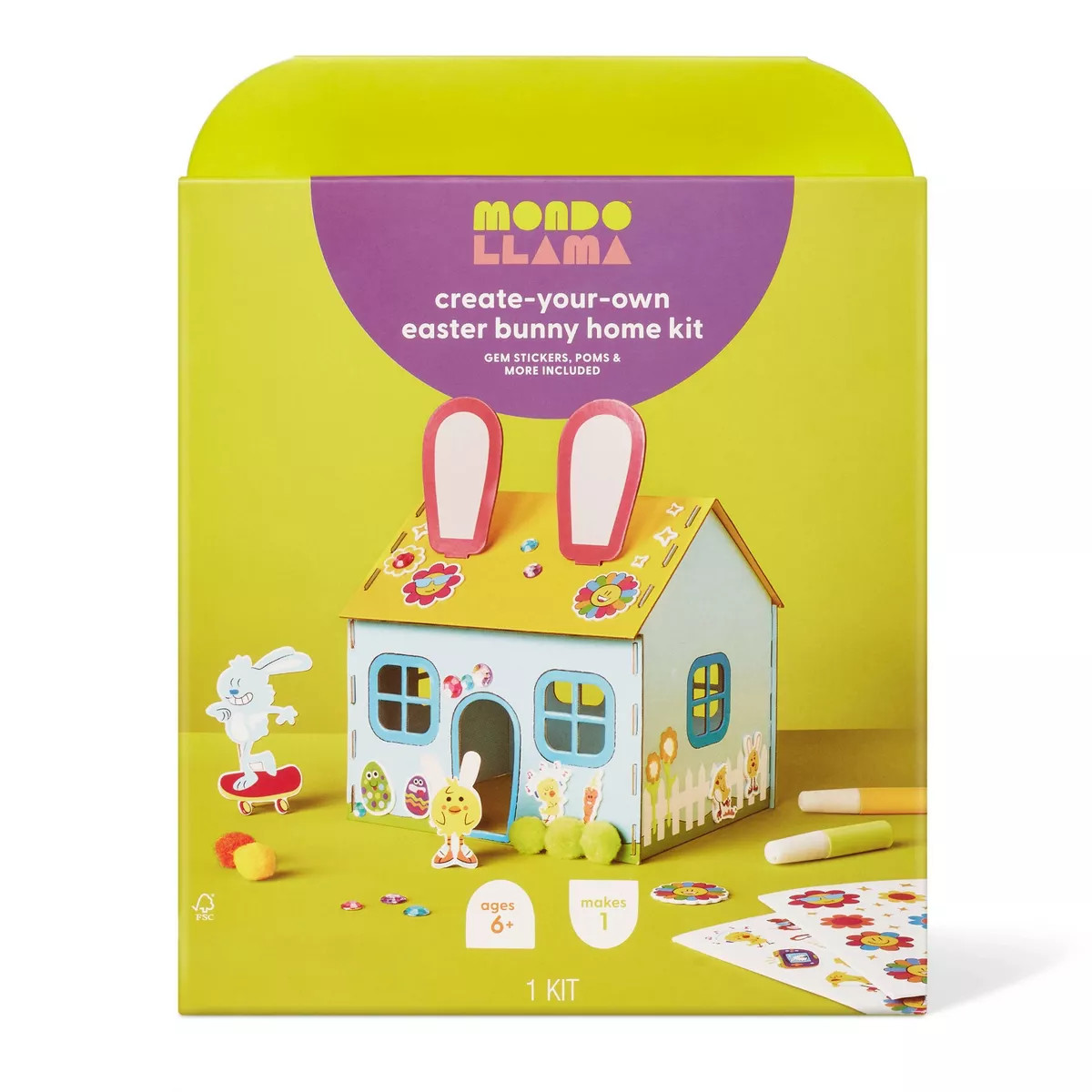 Easter Craft Build-Your-Own Bunny House Kit- Mondo Llama™ | Target