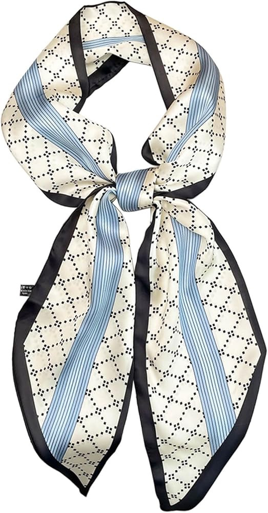 kcctoo 27.5" Mulberry Silk Like Head Scarf Women's Fashion Square Neck Satin Scarfs for Bag Hair ... | Amazon (US)