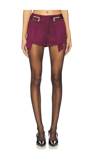 Rosie Micro Shorts in Blackberry | Revolve Clothing (Global)