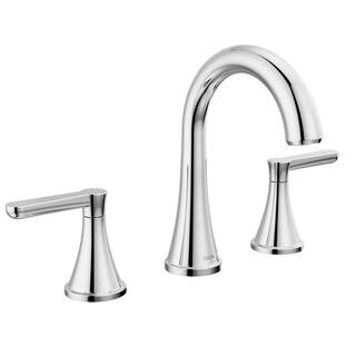 Delta Greydon 8 in. Widespread 2-Handle Bathroom Faucet in Chrome 35860LF - The Home Depot | The Home Depot