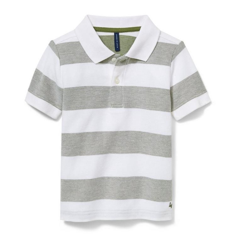 Striped Pique Polo | Janie and Jack