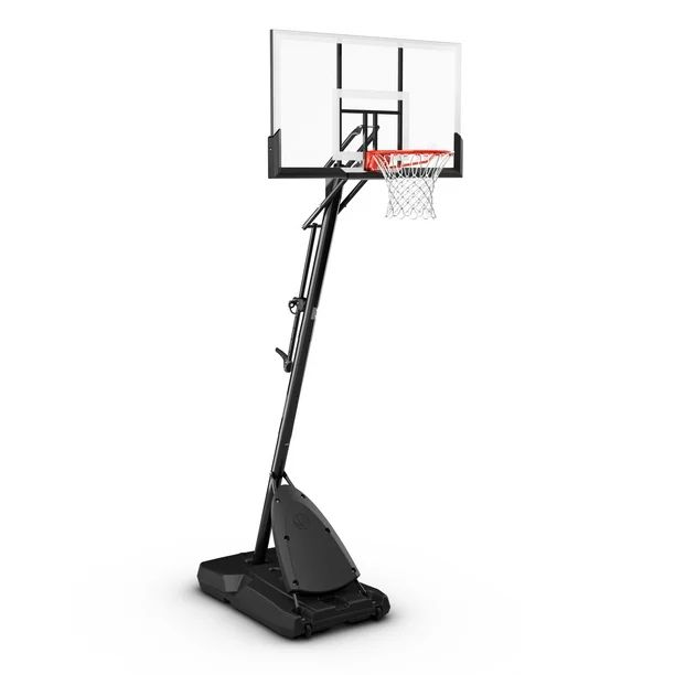 Spalding 54" Shatter-proof Polycarbonate Exactaheight® Portable Basketball Hoop | Walmart (US)