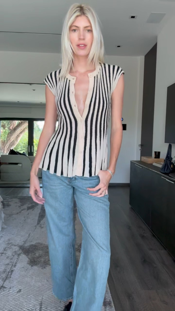 I was debating on this striped top but I actually really like it & I am obsessed with the texture of it! 

#LTKStyleTip #LTKWatchNow