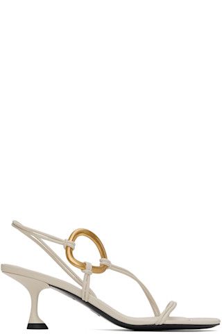 Off-White Hoop Slingback Heeled Sandals | SSENSE