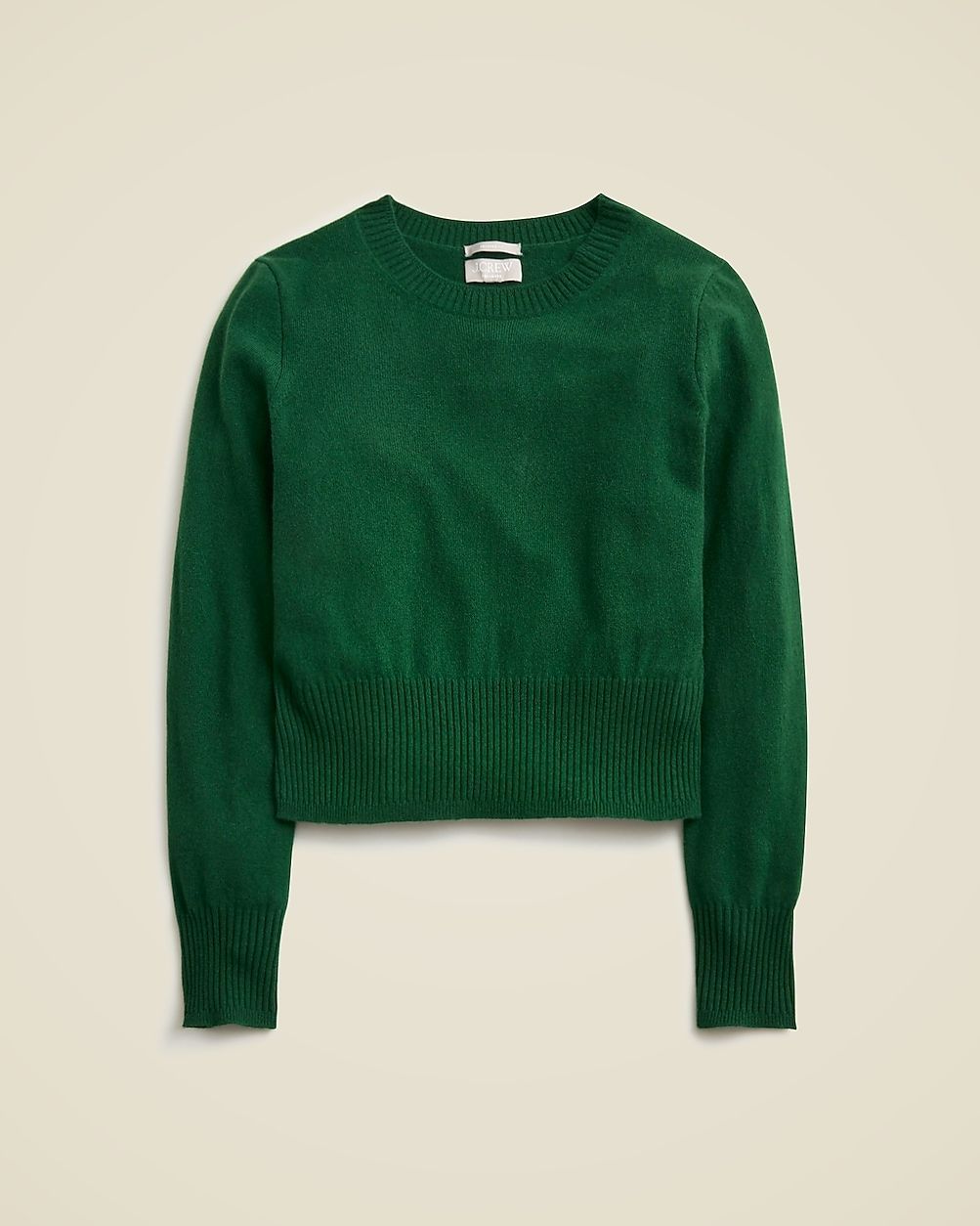 Cashmere shrunken crewneck sweater | J. Crew US