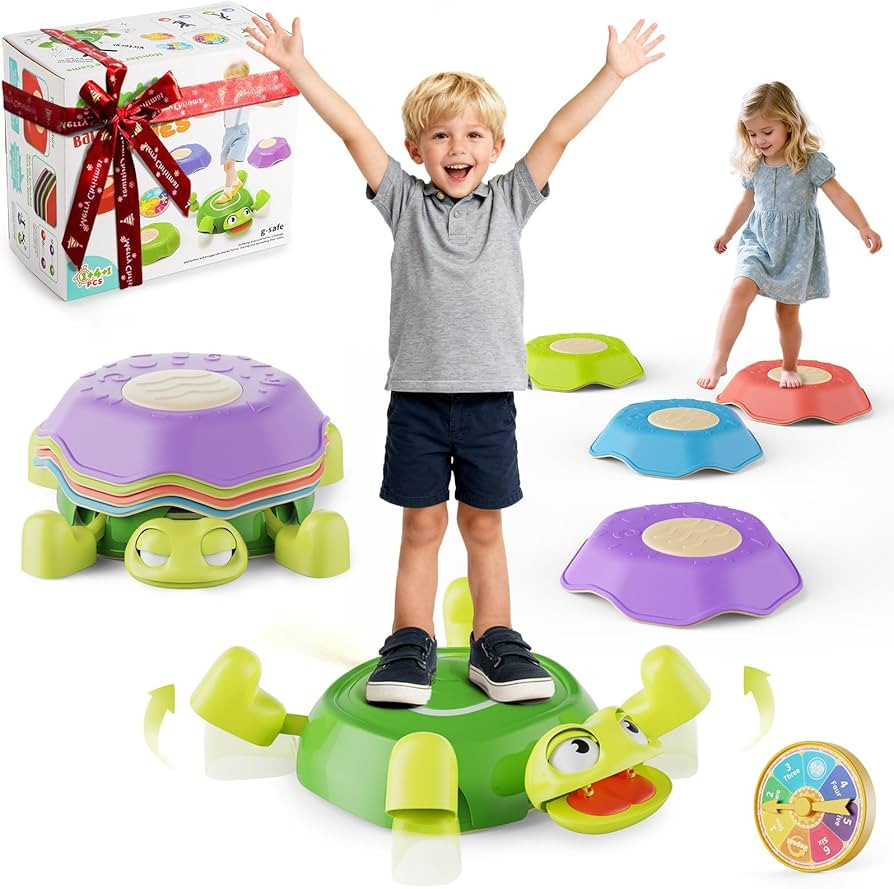 Stepping Stones for Kids & Toddlers 3-5, 6Pcs Non-Slip Sensory Toys & Obstacle Course for Indoor ... | Amazon (US)