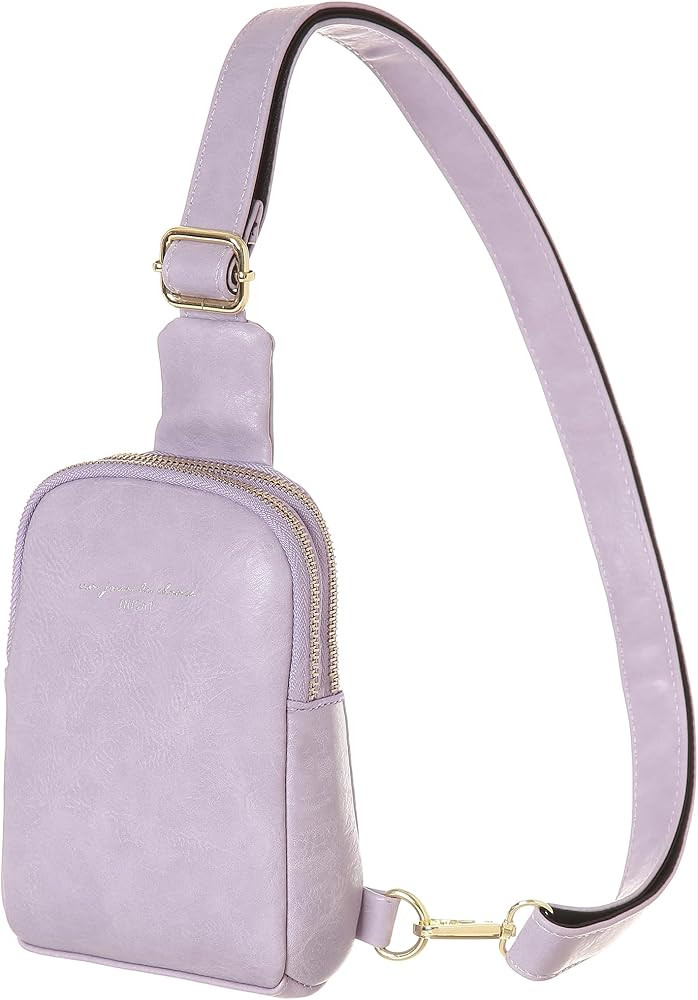 INICAT Small Crossbody Sling Bags for Women Vegan Leather Cell Phone Purse Fanny Packs for Women ... | Amazon (US)