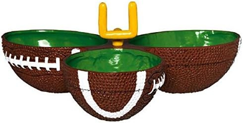 Amscan 434393 Football Condiment Party Dish | 1 piece,Green/Brown | Amazon (US)
