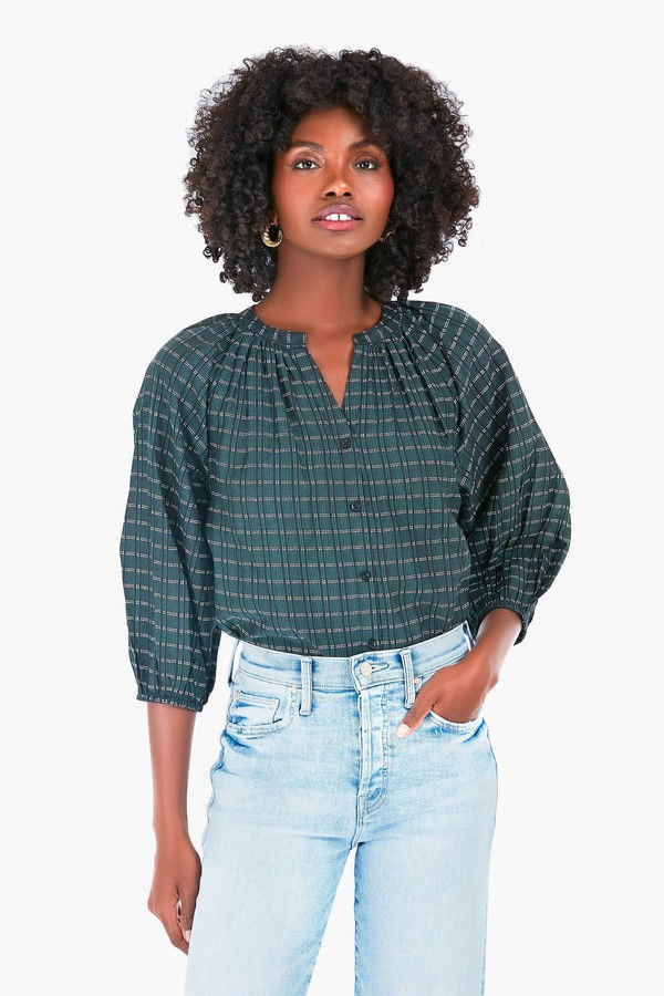 Black and Green Stripes Mitte Top | Tuckernuck (US)