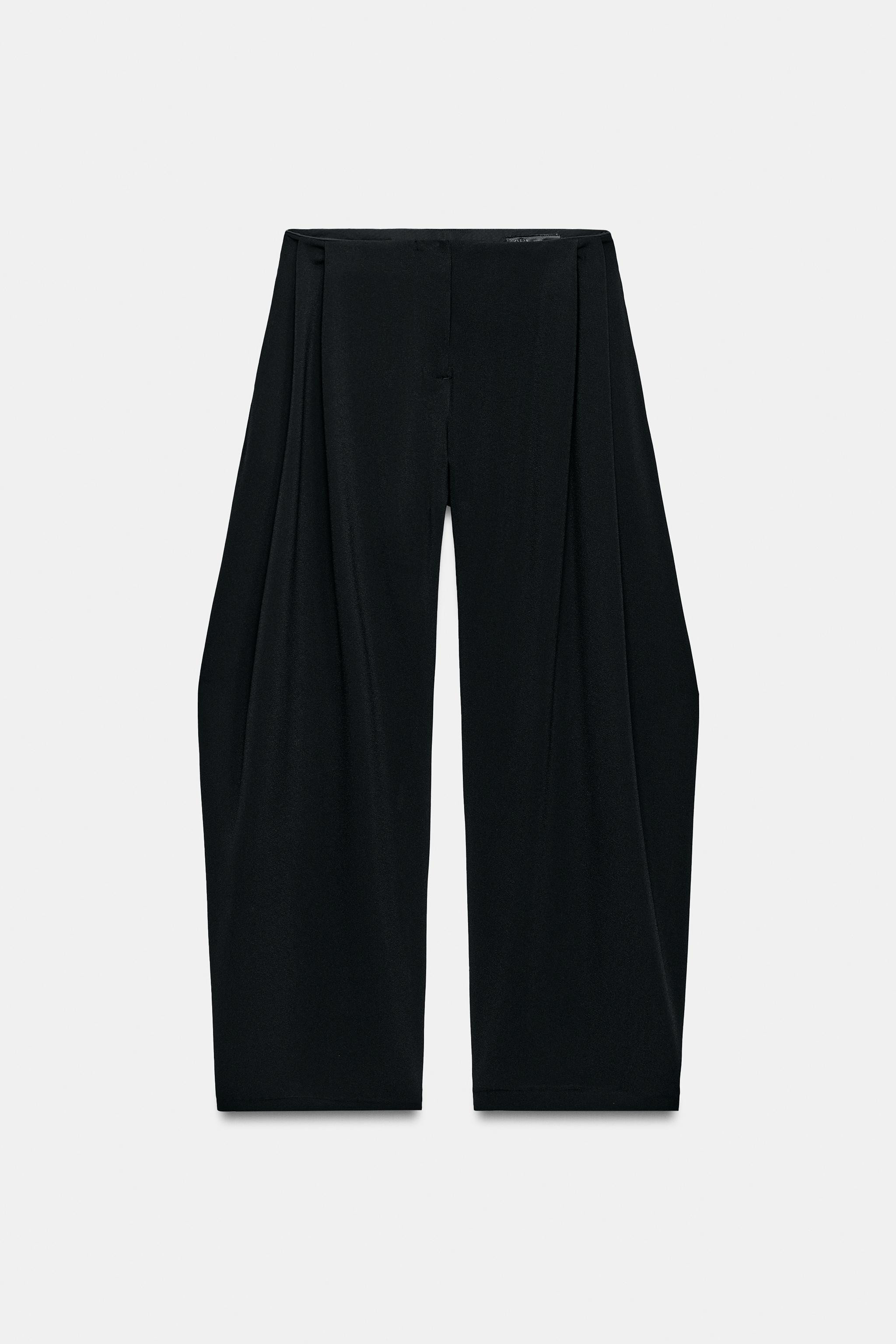 ZW COLLECTION WIDE LEG PLEATED PANTS | Zara US