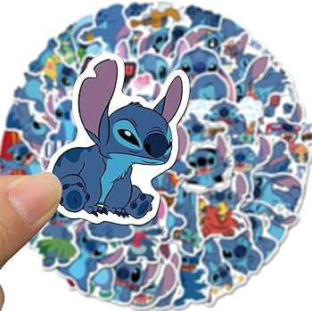50Pcs Lilo & Stitch Stickers Waterproof Vinyl Stickers for Water Bottle Luggage Bike Car Decals (... | Amazon (US)