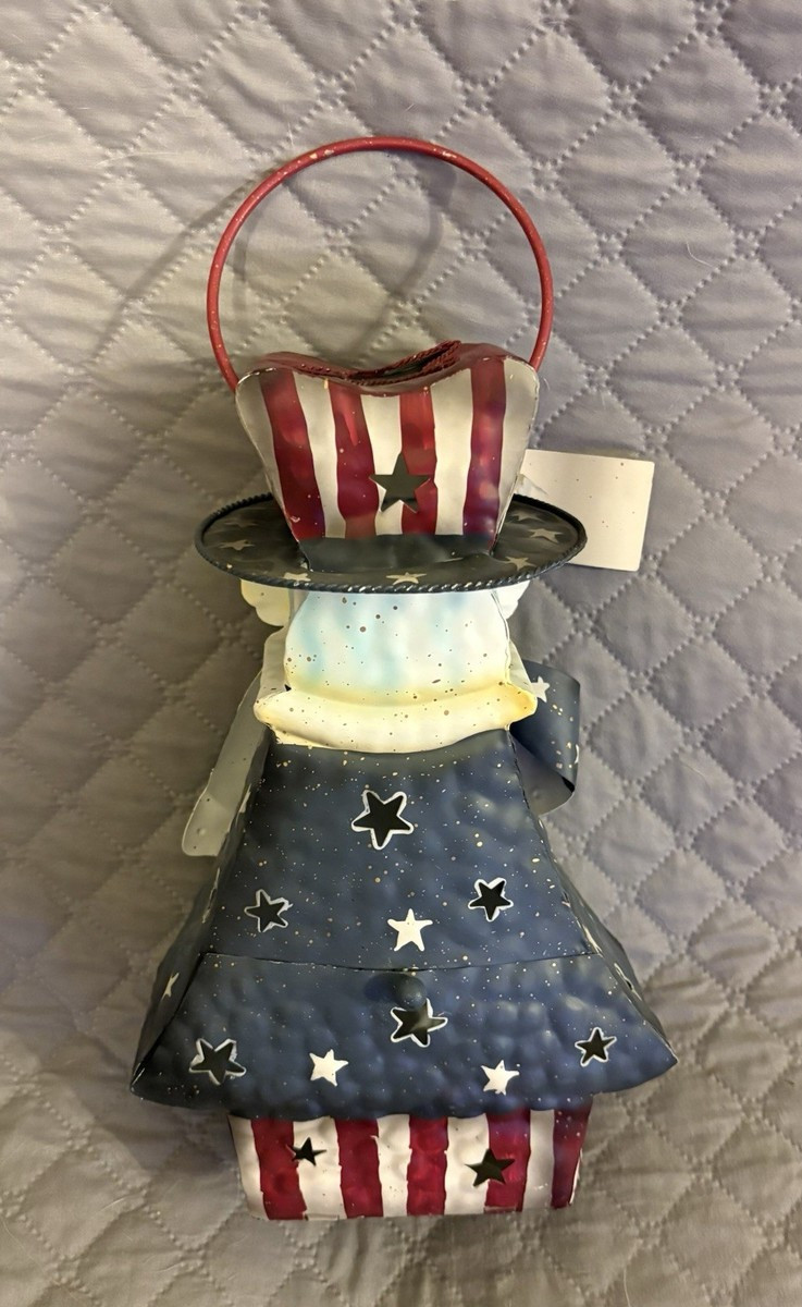 Metal Patriotic Uncle Sam Lantern Style Candle Holder | eBay | eBay US