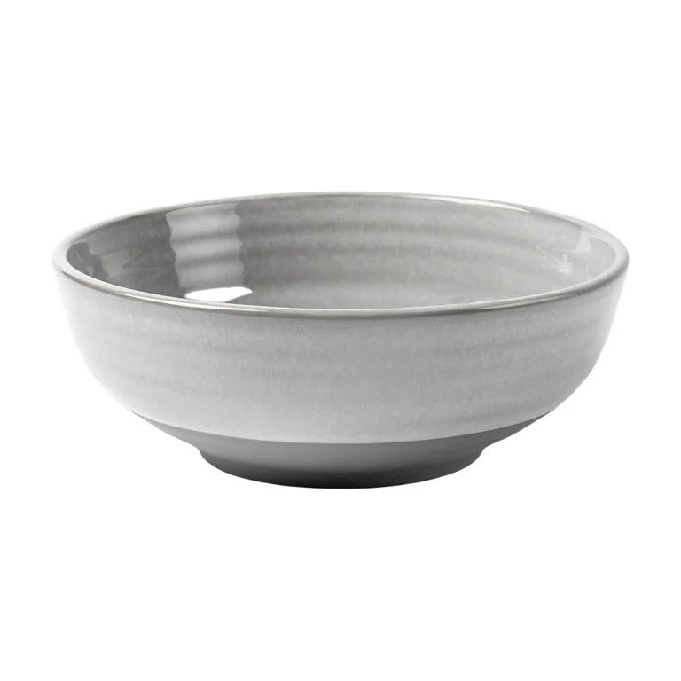 Better Homes & Gardens-Collins Grey Stoneware Round Cereal Bowl | Walmart (US)